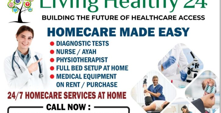 Trusted Homecare Services and Emergency Services at Home by Living Healthy 24 in West Bengal
