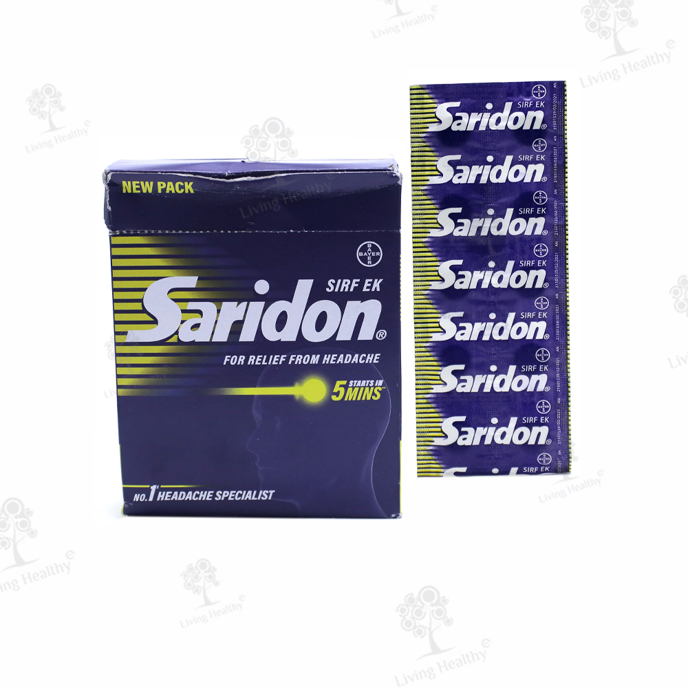 Buy SARIDON TAB (10 TAB) Online | Living Healthy 24