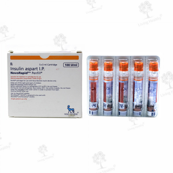 NOVORAPID PENFILL 100 IU-ML (CART) INJ (3  ML)