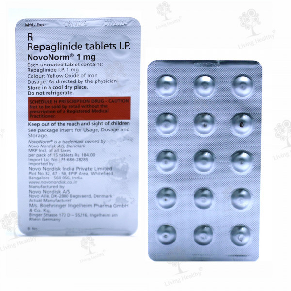 NOVONORM 1 MG TAB (15  TAB)