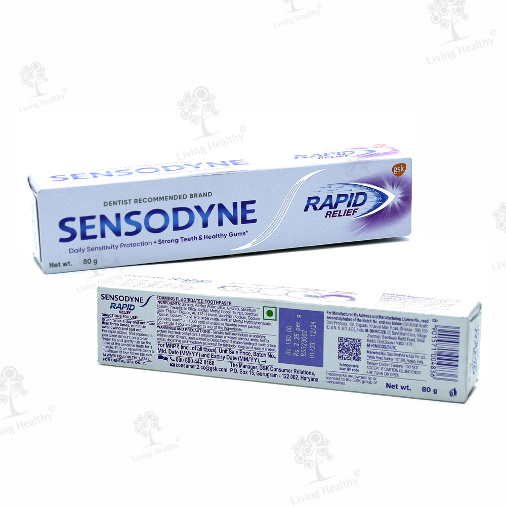 Sensodyne Sensitive Rapid Relief Toothpaste Tube Of 80 G