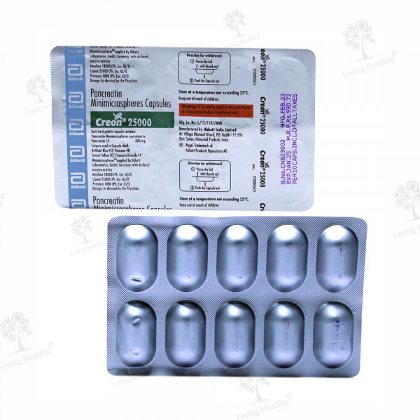 CREON 25000 MG CAP (10  CAP)