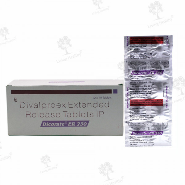 DICORATE ER 250 MG TAB(10 TAB)