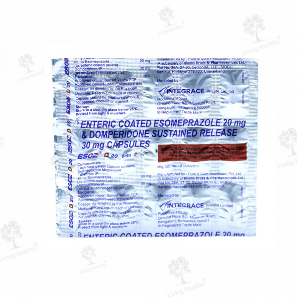 ESOZ D 20 MG CAP(15 CAP)