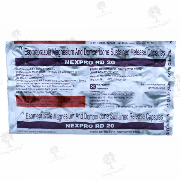 NEXPRO RD 20 MG CAP (10  CAP)