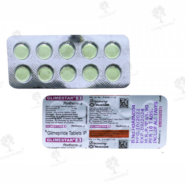 GLIMESTAR 3 MG TAB(10 TAB)