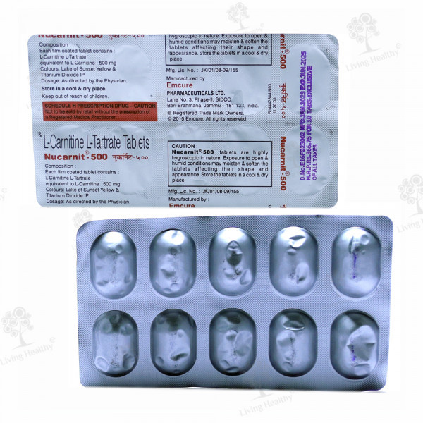 NUCARNIT 500 MG TAB(10 TAB)