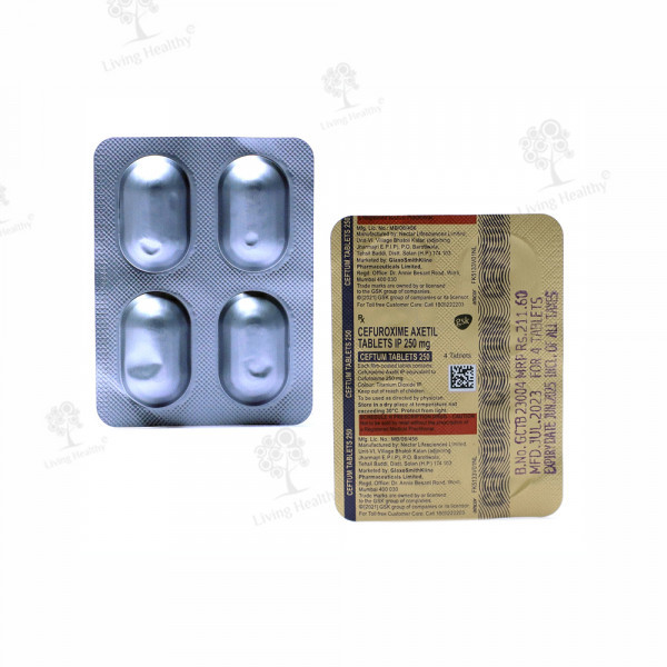 CEFTUM 250 MG TAB(4 TAB)