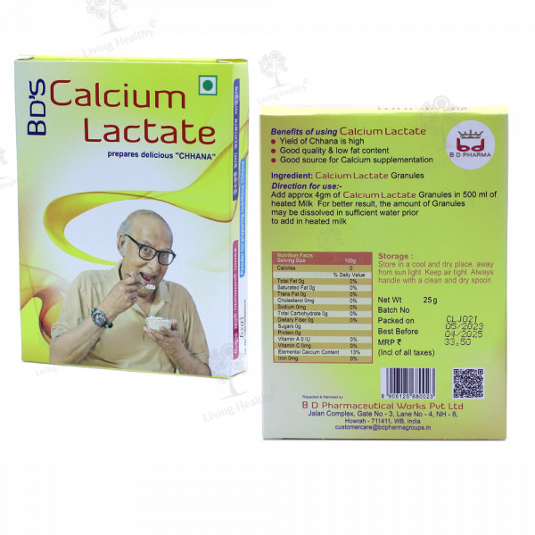 CALCIUM LACTATE I.P. (25 GM)