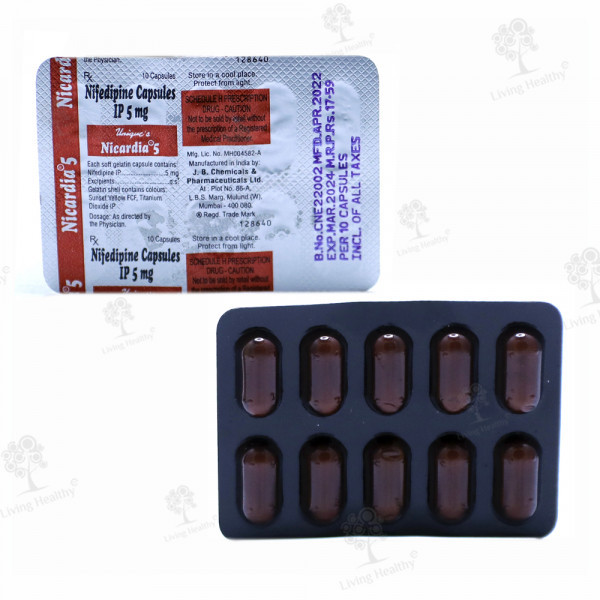 NICARDIA 5 MG CAP(10 CAP)