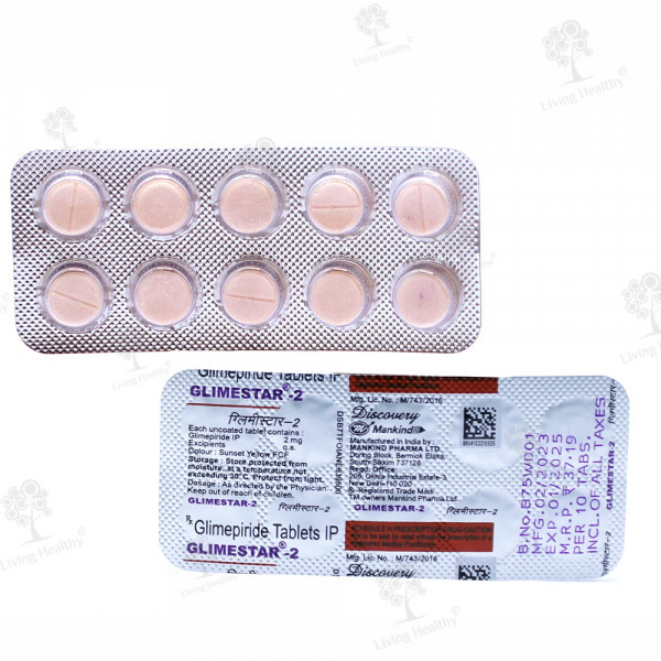GLIMESTAR 2 MG TAB(10 TAB)