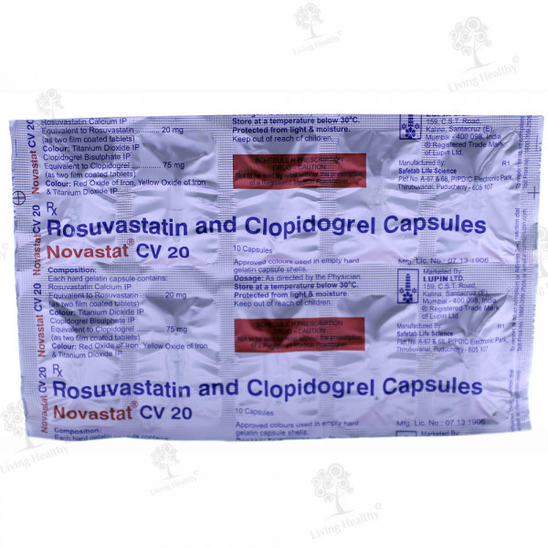 NOVASTAT CV 20 MG(10 CAP)