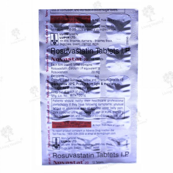 NOVASTAT 20 MG TAB(15 TAB)
