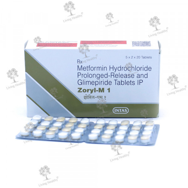 ZORYL M 1 MG(20 TAB)