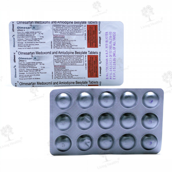 OLMESAR A 20 MG TAB(15 TAB)