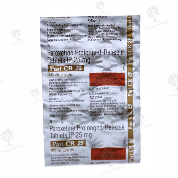 PARI CR 25 MG TAB(15 TAB)