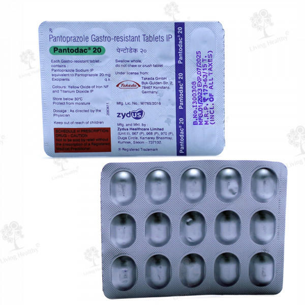 PANTODAC 20 MG TAB  (15 TAB)