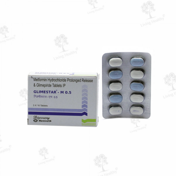 GLIMESTAR M 0.5 MG TAB(10 TAB)