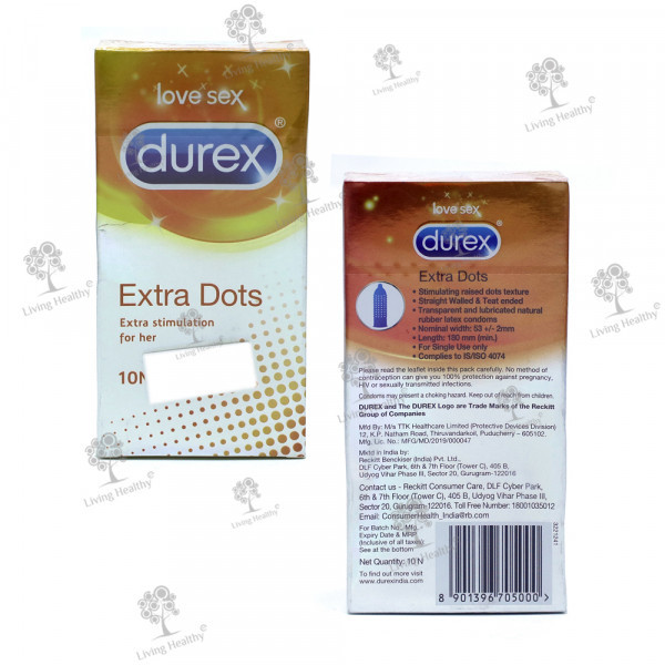DUREX EXTRA DOTS (10 PCS)
