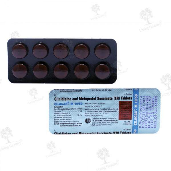 CILACAR M 10/50 MG TAB(10 TAB)
