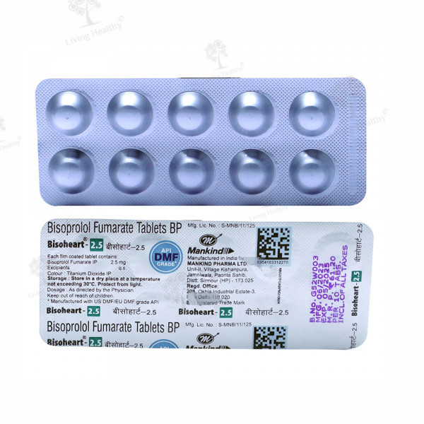 BISOHEART 2.5 MG TAB(10 TAB)