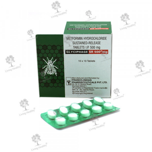 GLYCIPHAGE SR 500 MG TAB(10 TAB)