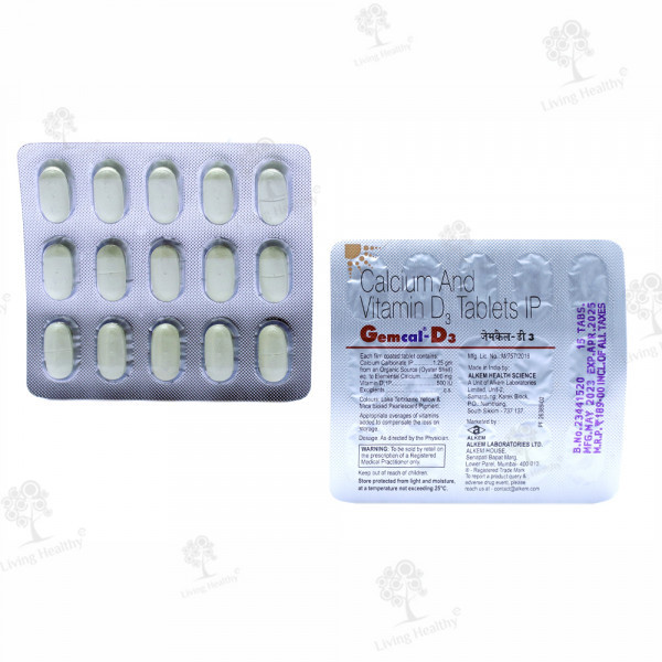 GEMCAL D3 CAP(15 TAB)