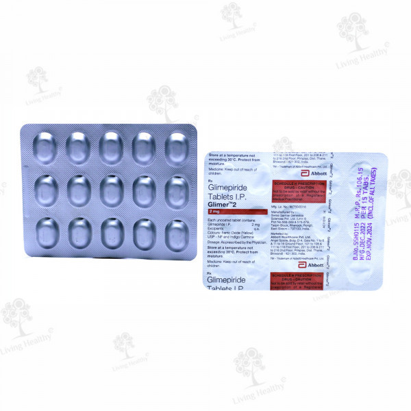 GLIMER 2 MG TAB(15 TAB)