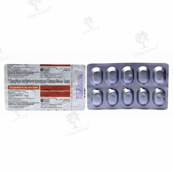 GLUCRETA M 10/500 MG(10 TAB)