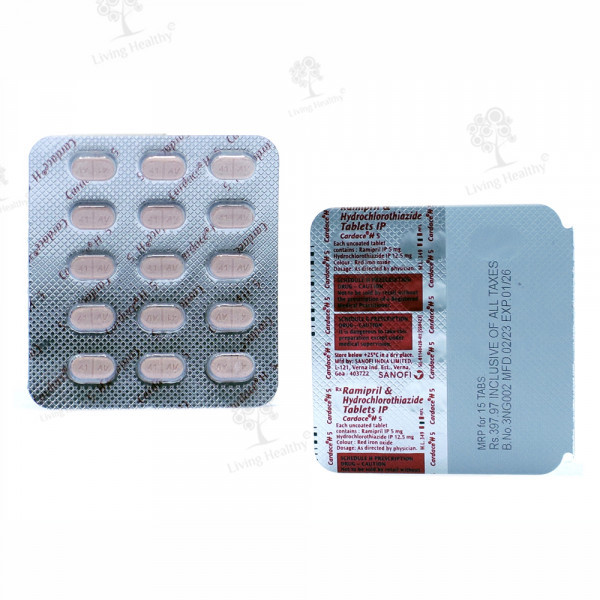 CARDACE H 5 MG TAB(15 TAB)