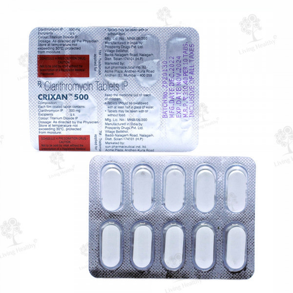 CRIXAN 500 MG TAB(10 TAB)