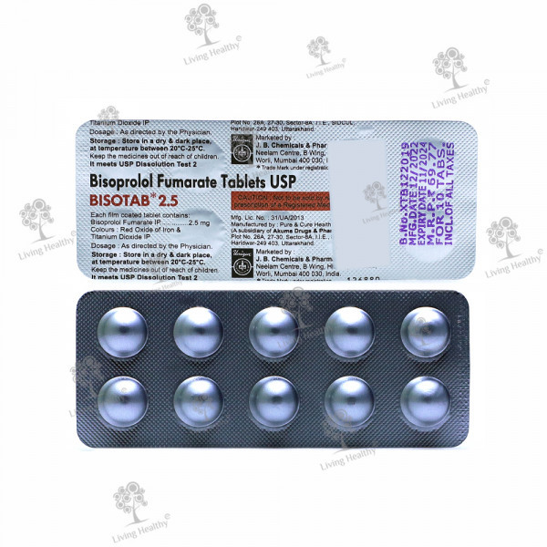 BISOTAB 2.5 MG TAB (10 TAB)
