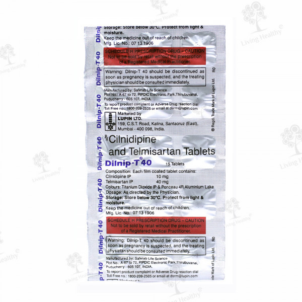 DILNIP T 40 MG TAB(15 TAB)