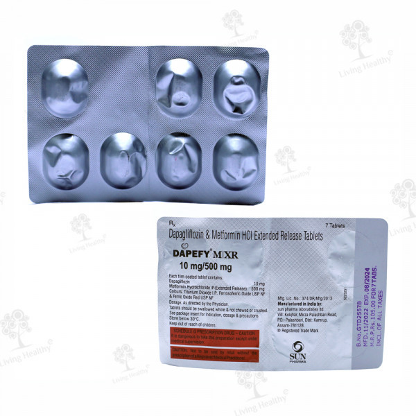 DAPEFY M XR 10/500 MG TAB (7 TAB)