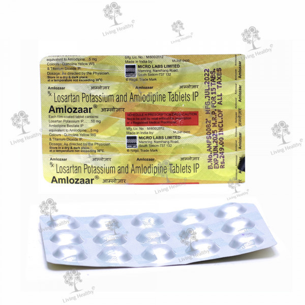 AMLOZAAR 50 MG TAB (15 TAB)