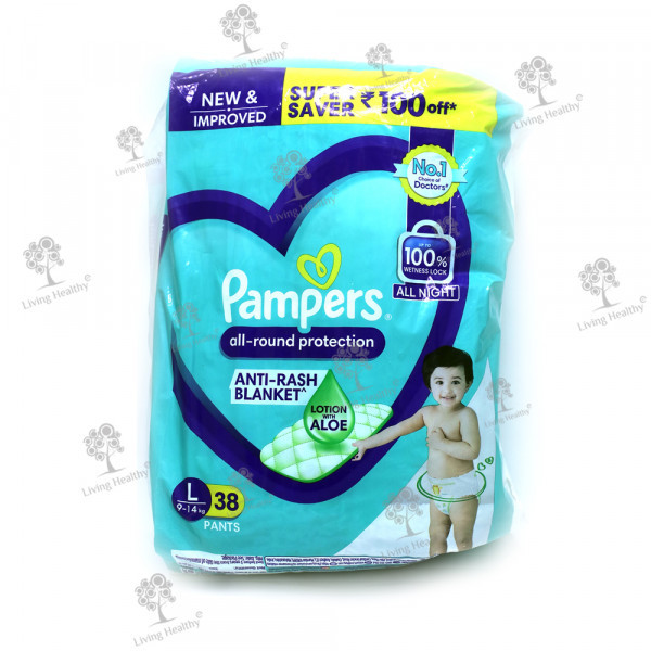 PAMPERS BABY PANT (L) (38 PCS)
