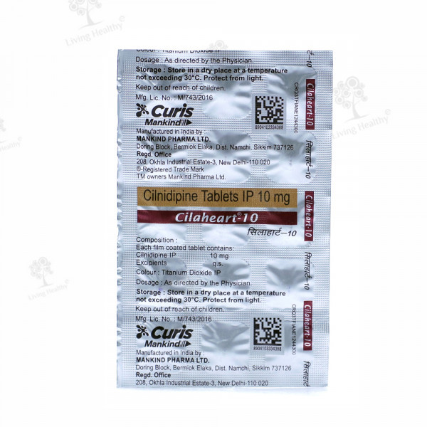 CILAHEART 10 MG (15 TAB)