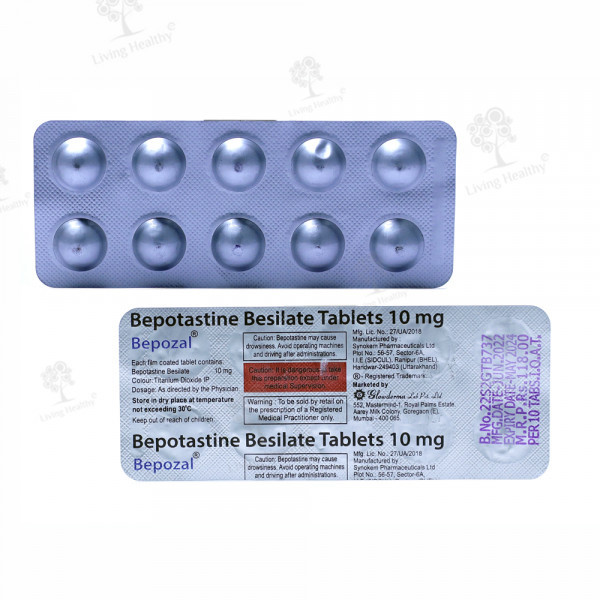 BEPOZAL 10 MG (10 TAB)
